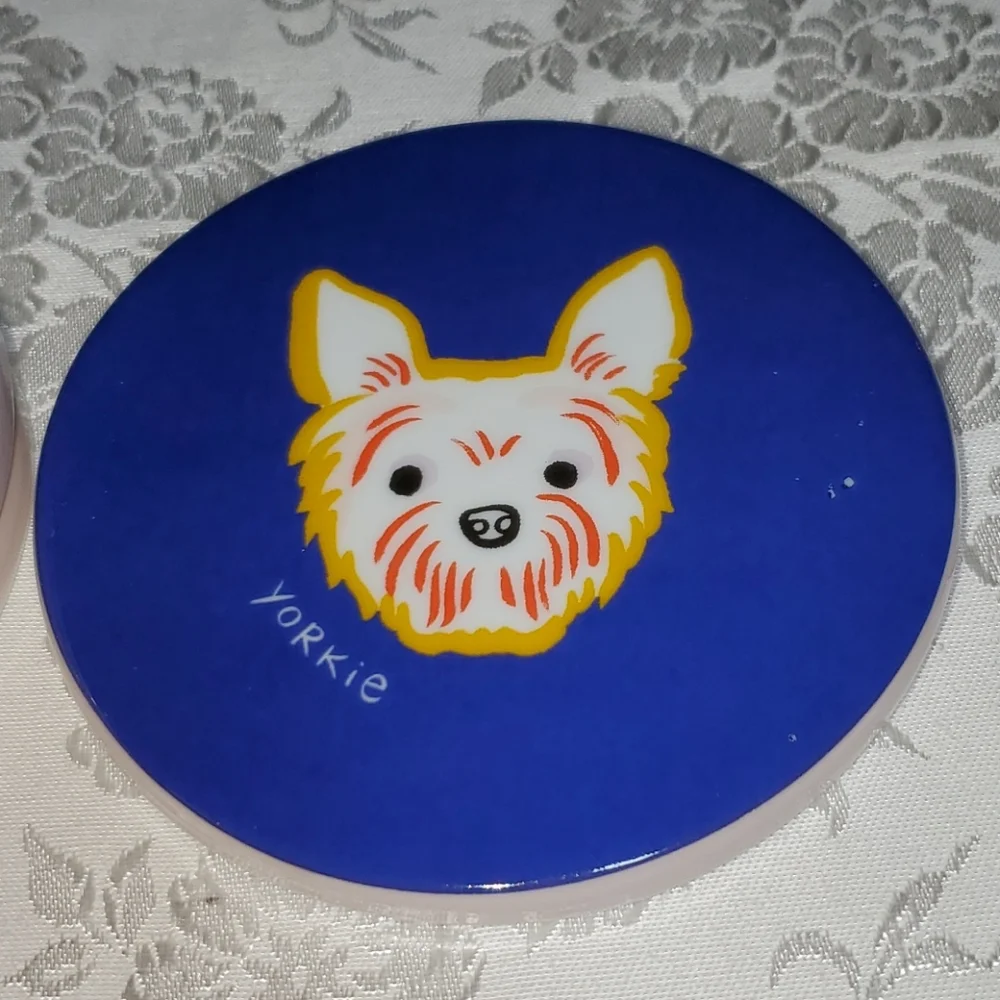 Fringe Studios BFF Yorkie Coaster Set - Picture 4 of 7